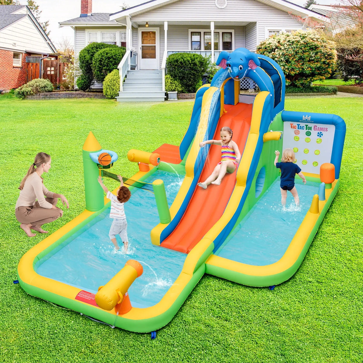 Inflatable Water Slide with Splash Pool Climbing Wall U160508
