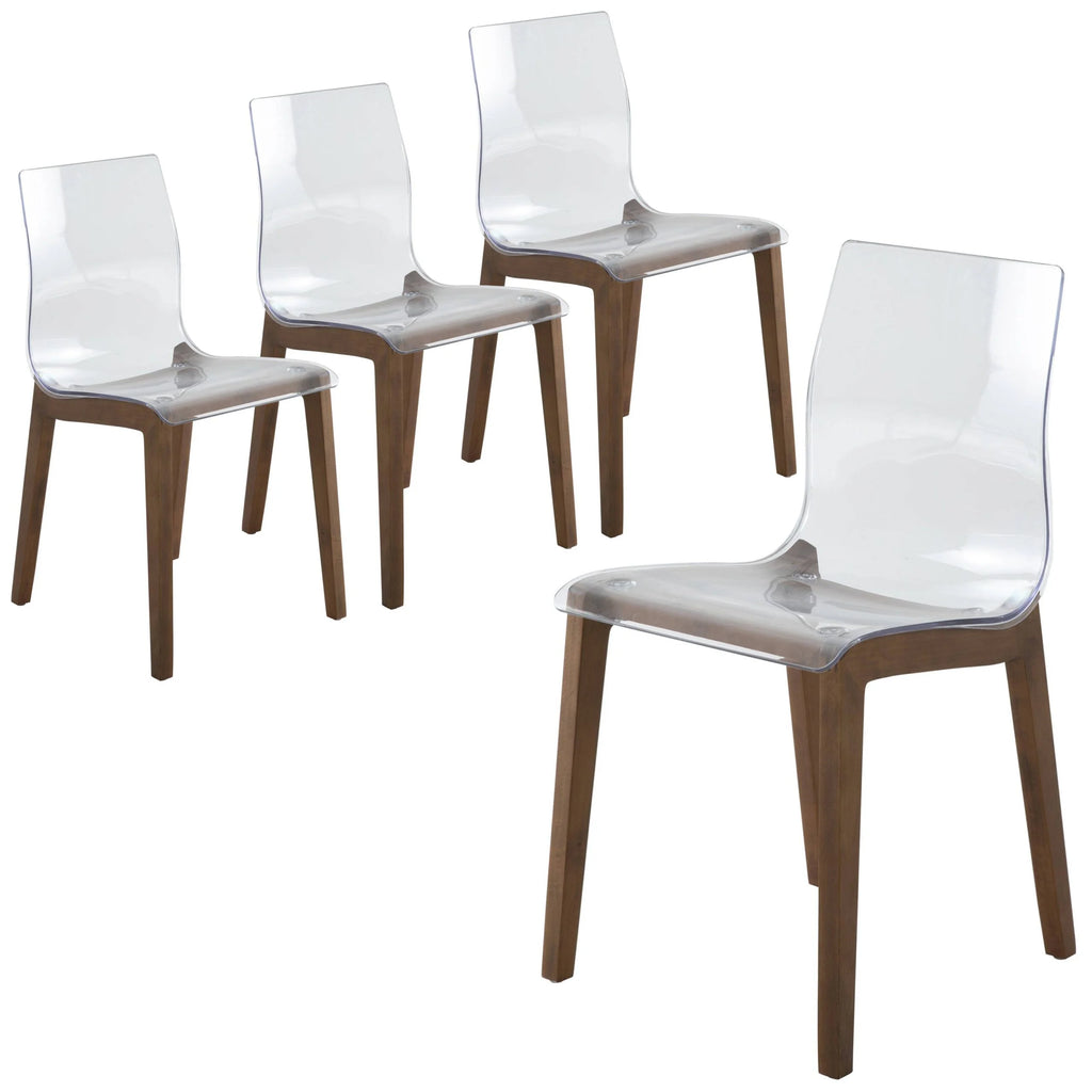 Modern Dining Chair with Beech Legs, Set of 4 Z647