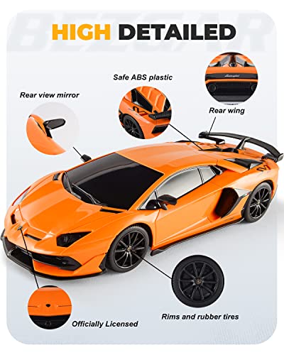 Remote Control Car 1:24 Toy Car Orange K98499