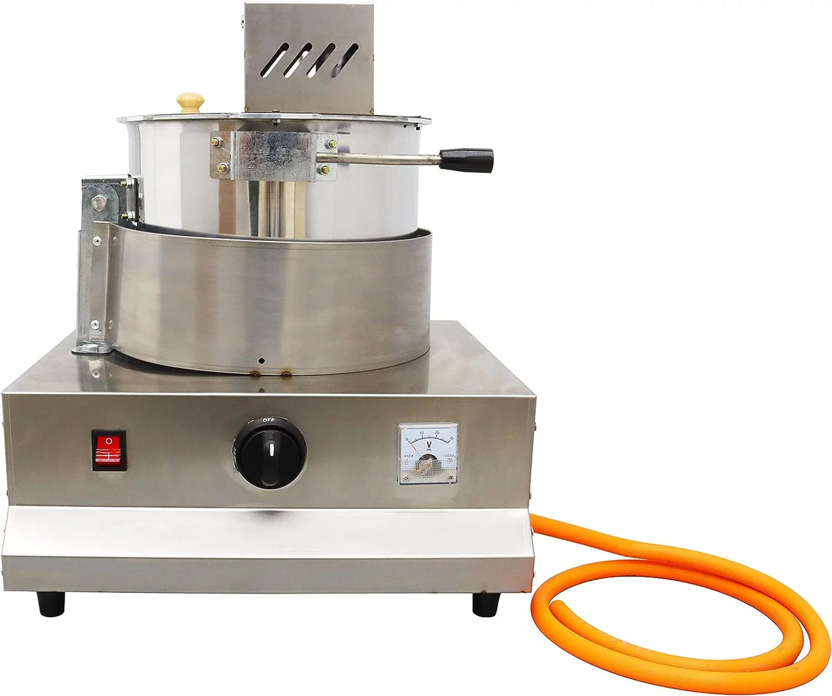 Commercial Stainless Steel Automatic Stirring Popcorn Maker 25W 17oz V152