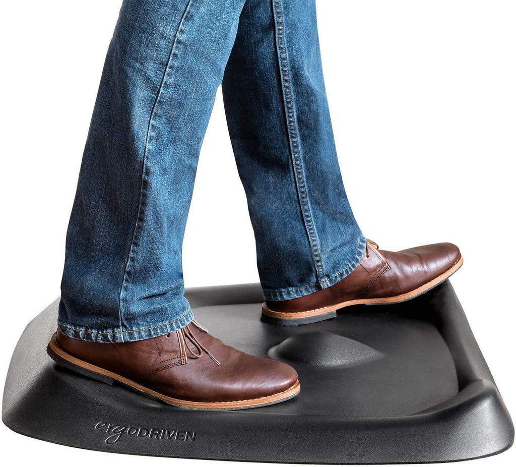 Obsidian Black Standing Desk Mat Pack of 2 R3563