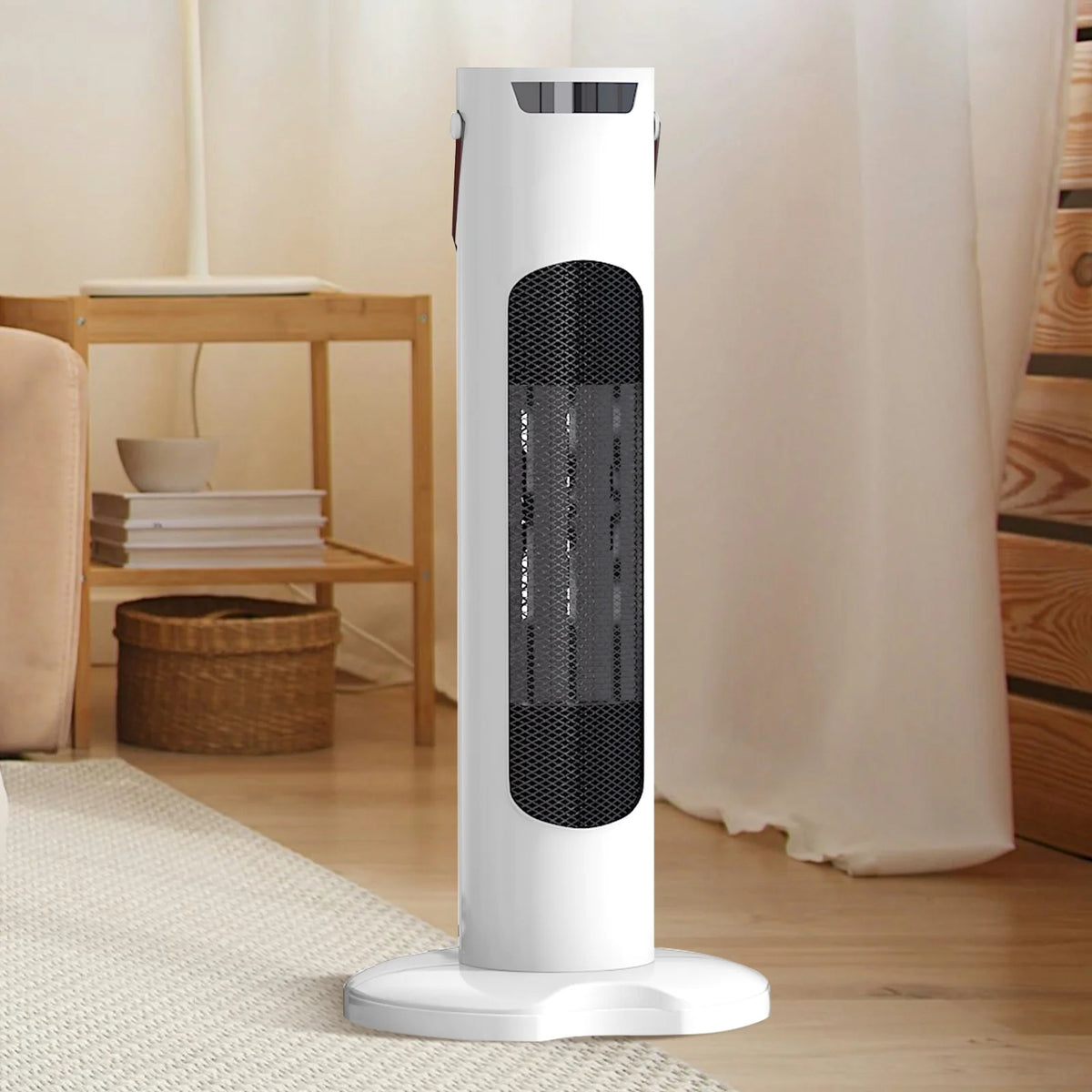 White 2000W Ceramic Tower Space Heater T695832