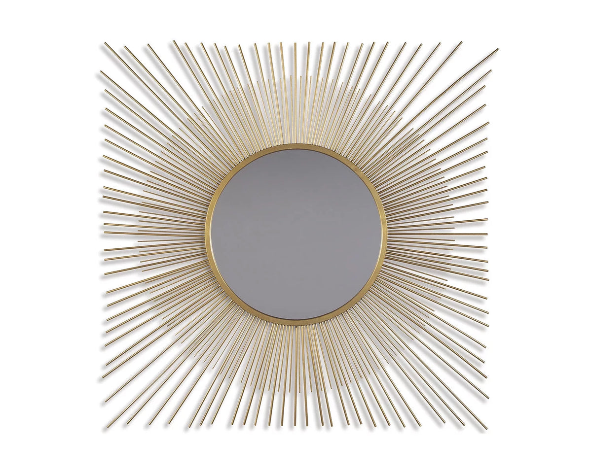 Contemporary Accent Mirror Gold Finish C55307
