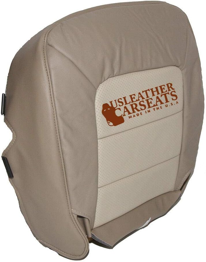 Tan Perforated Leather Seat Cover W983