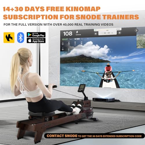 Rowing Machine with 350lb Weight Capacity and LCD Monitor W9635