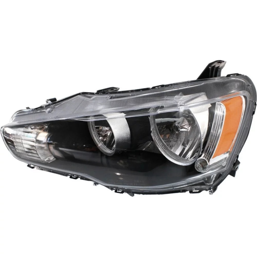 2008-2014 Lancer EVO X Headlights Headlamps Chrome Bezel Left+Right E254