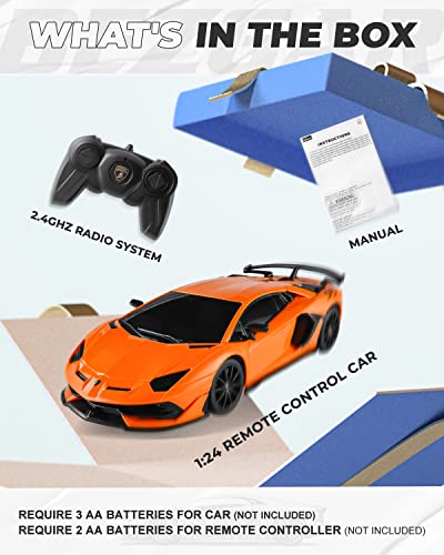 Remote Control Car 1:24 Toy Car Orange K98499