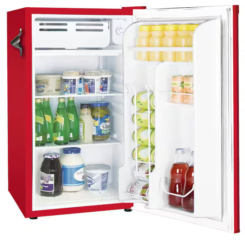 Retro Mini Fridge in Red U982145