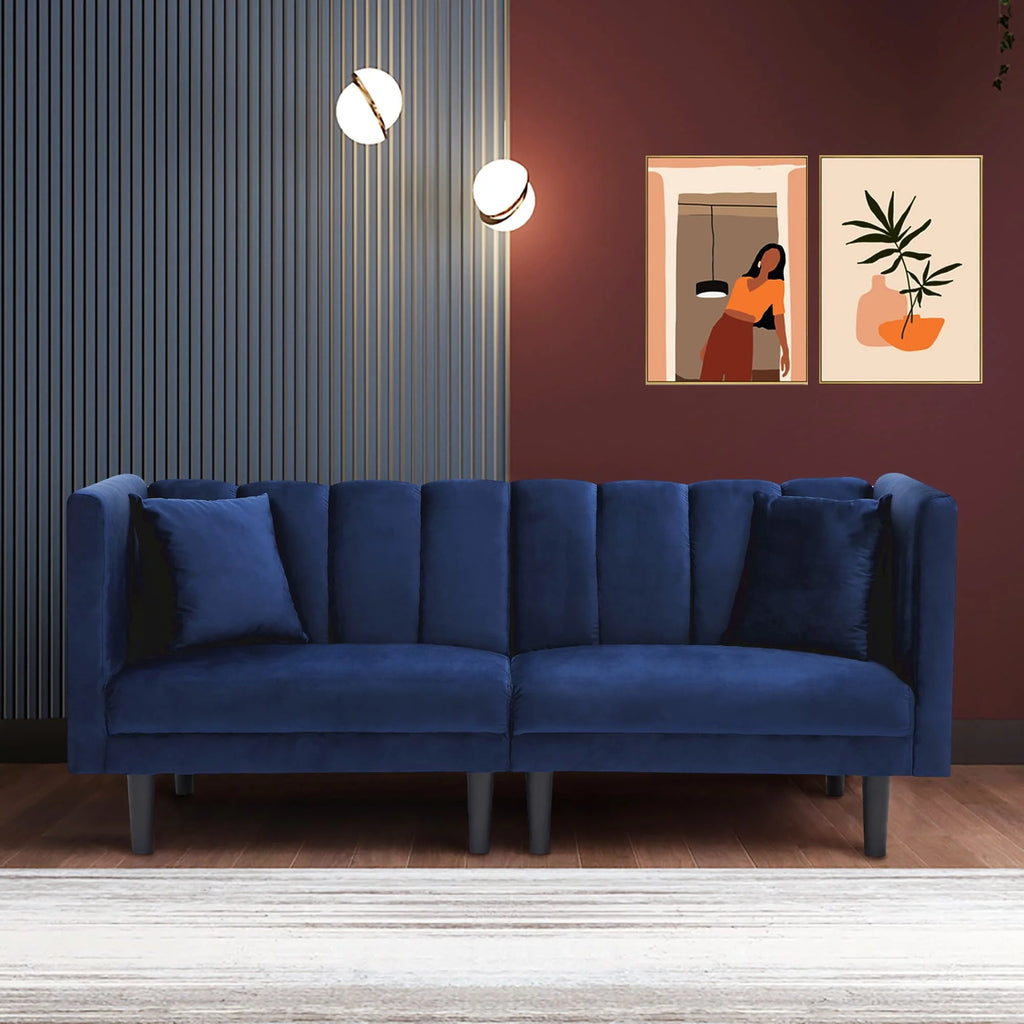 Velvet Futon Sofa Bed S296