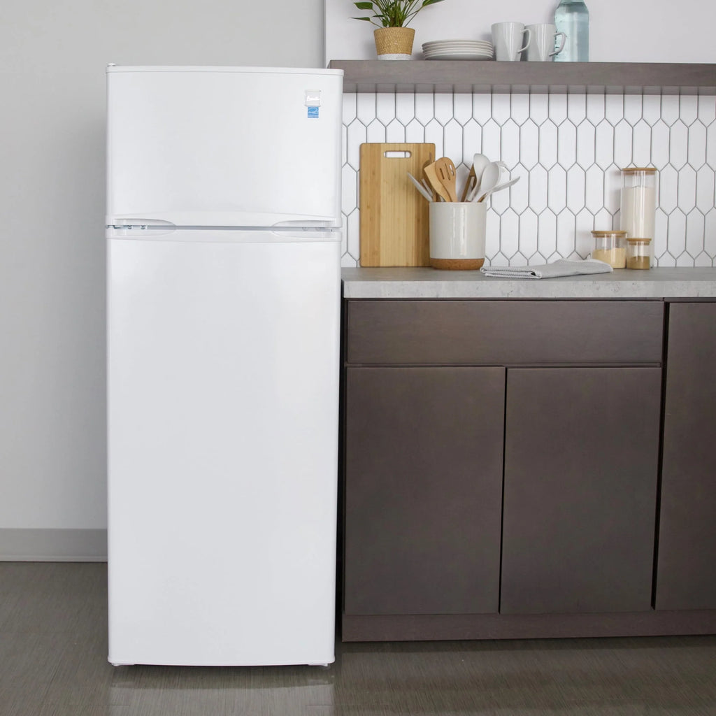 White Top Freezer Refrigerator D395