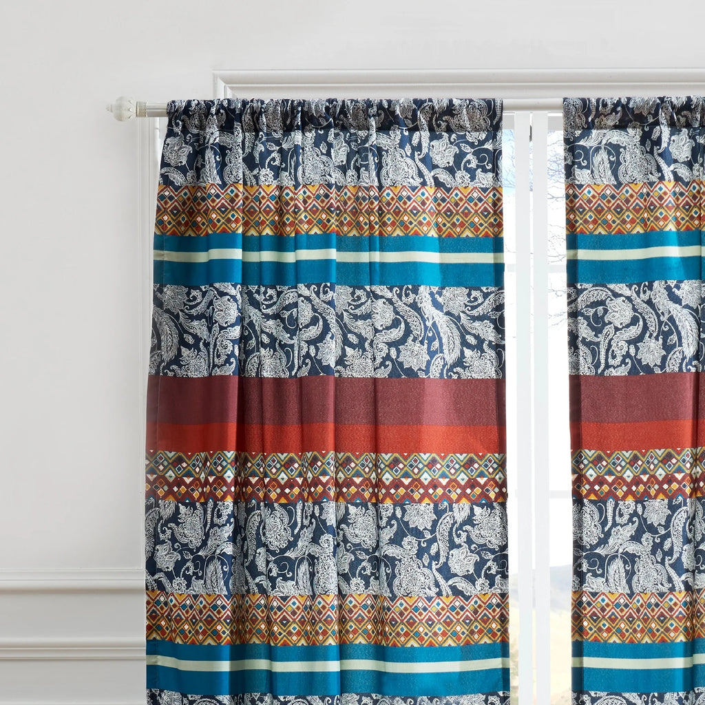Boho Curtain Panels Set of 2 84x84 inches U3229
