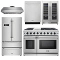 48 Gas Range, Range Hood, Refrigerator, Dishwasher & Wine Cooler A266