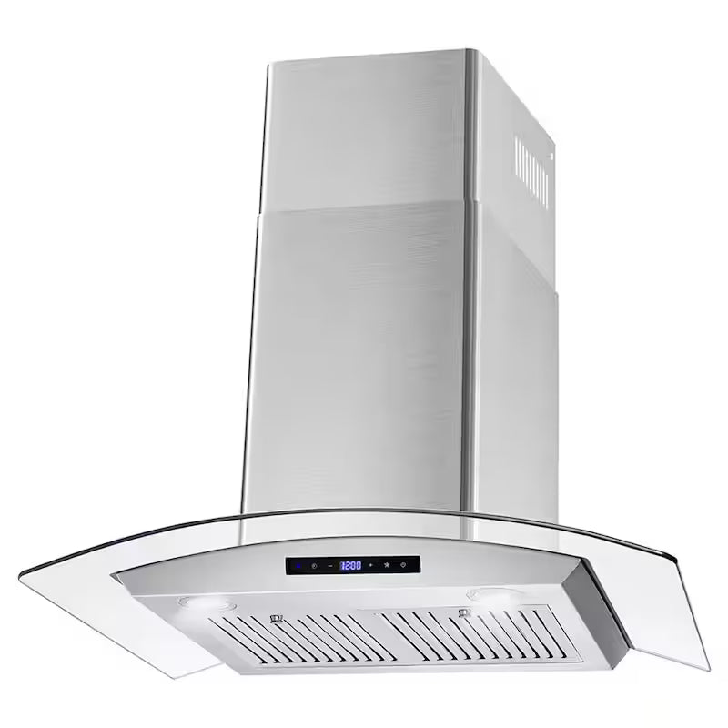 30 in. Stainless Steel Wall Mount Range Hood with Touch Controls B4544