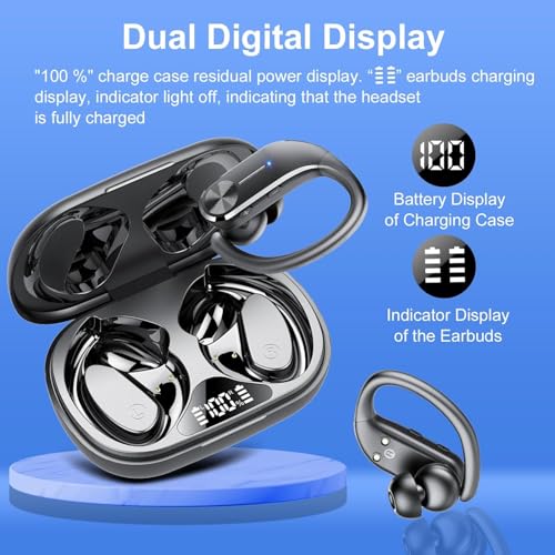 Wireless Bluetooth Earbuds with LED Display IP7 Waterproof K72607