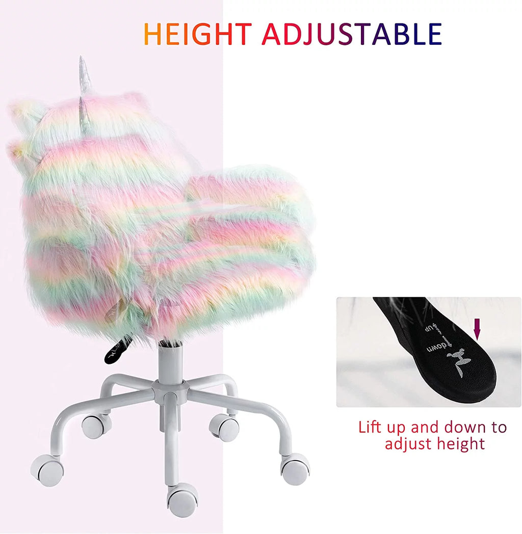 Unicorn Office Chair with Mid-Back and Armrest Support C384