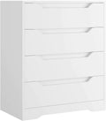White 4 Drawer Wood Dresser J9072