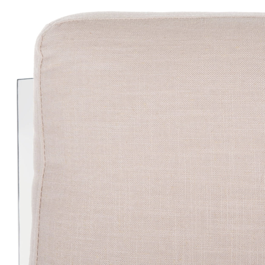 Beige Tufted Linen Accent Chair W442