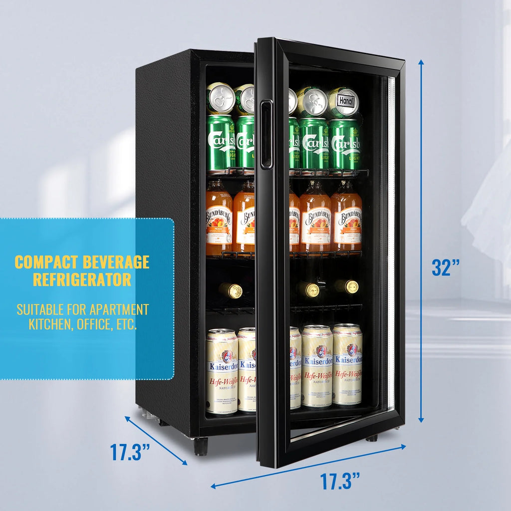 Glass Door Beverage Refrigerator 125 Can A46655