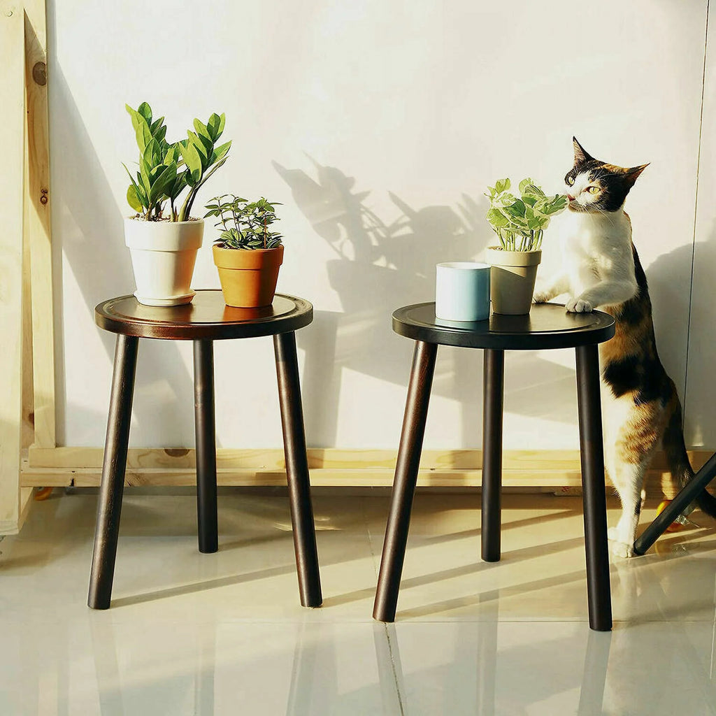 Wooden Plant Stands Side Table 2 Pack T208