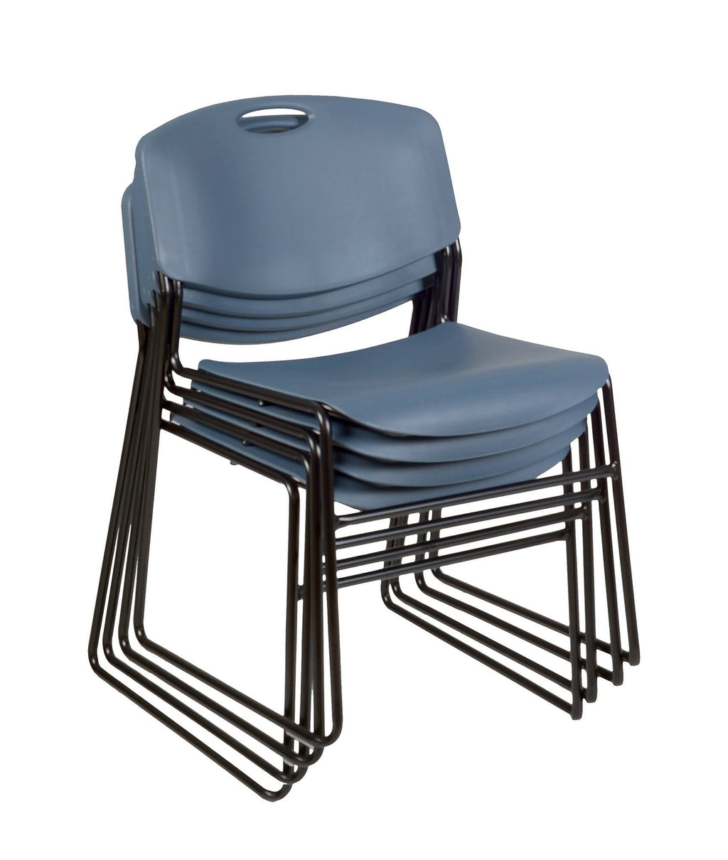 Round Breakroom Table and 4 Stack Chairs G66642