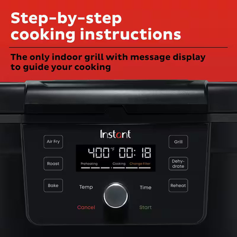 Indoor Grill and Air Fryer Black R969