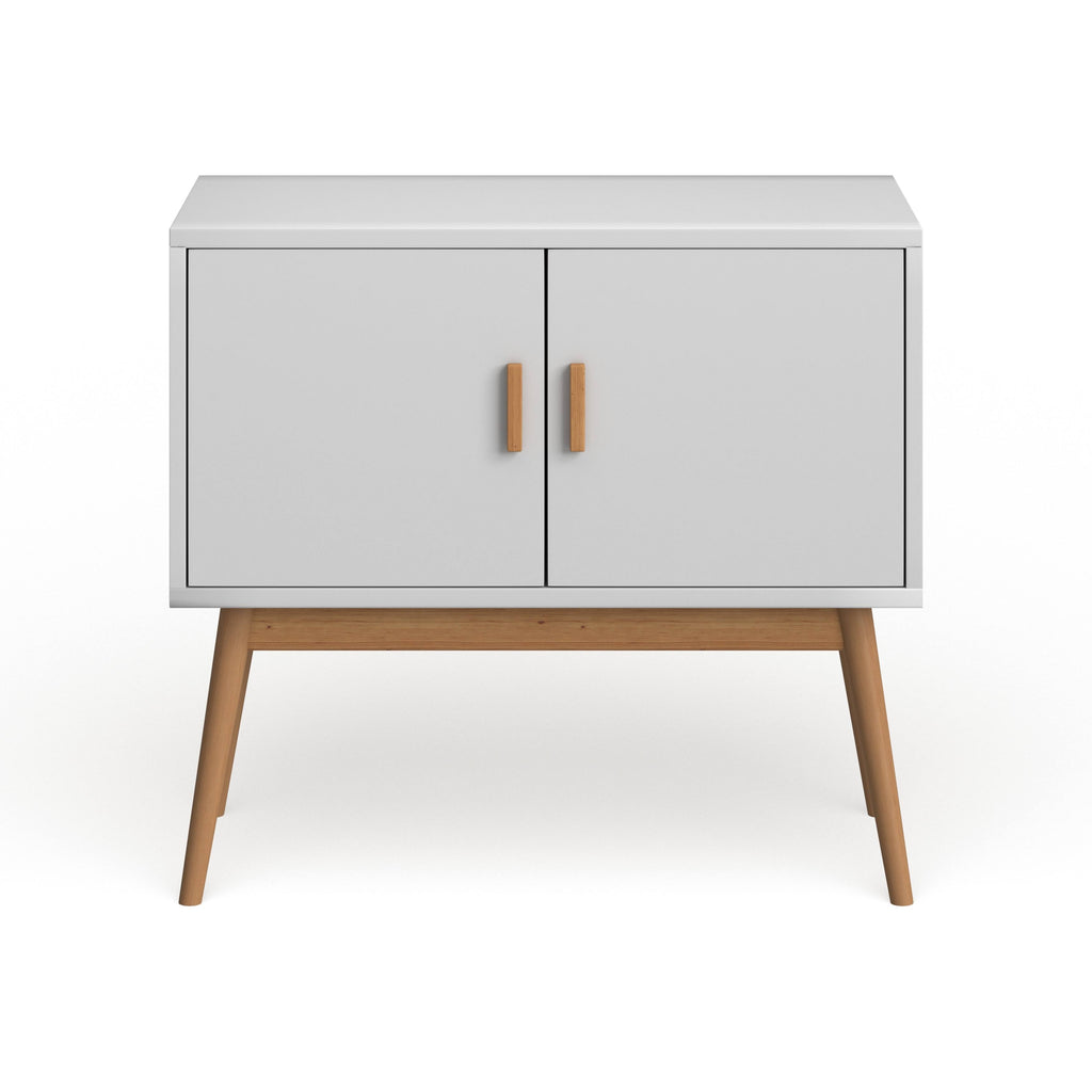 White Wood Storage Console G323917