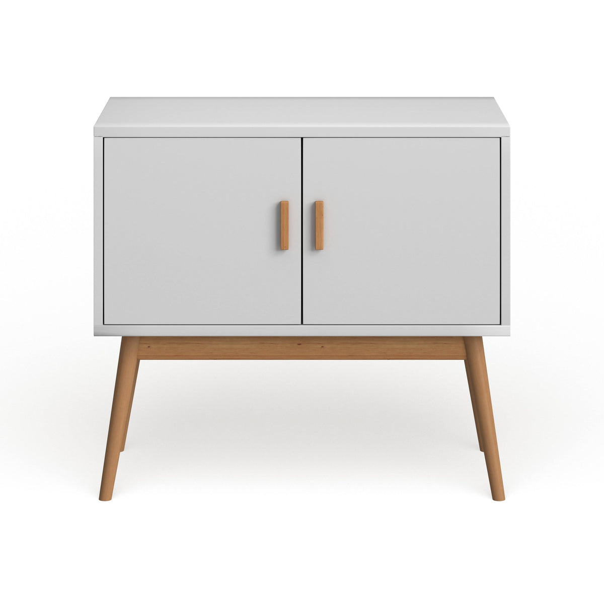 White Wood Storage Console G323917