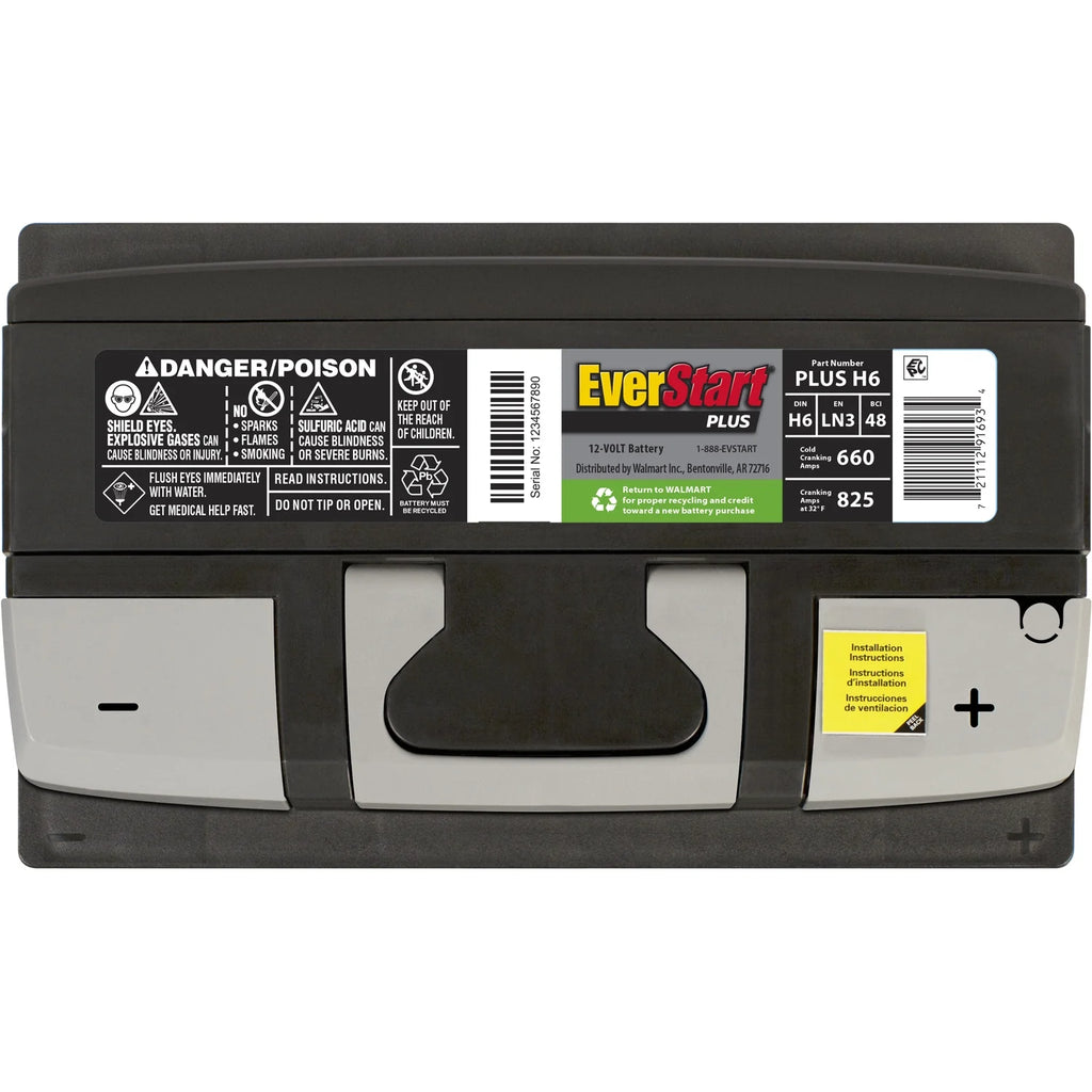 Lead Acid Automotive Battery Group Size H6 12 Volt 660 CCA A778