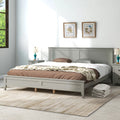 Solid Wood King Platform Bed O6270