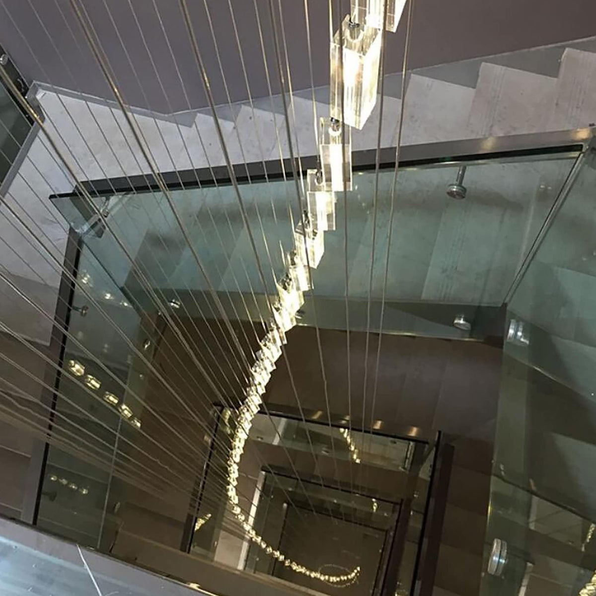 Modern Crystal Chandeliers LED Light Fixture 36-Lights L8044