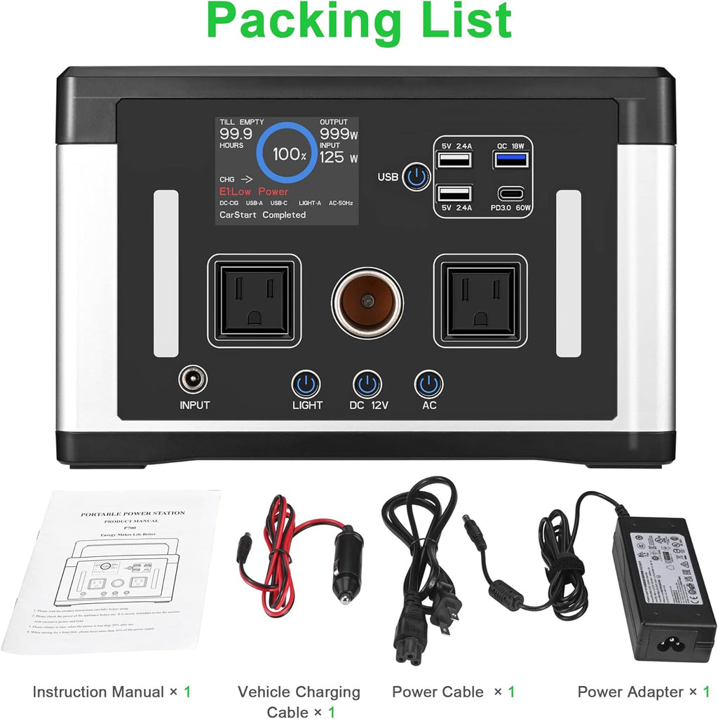 700W Portable Power Station 577Wh K98710