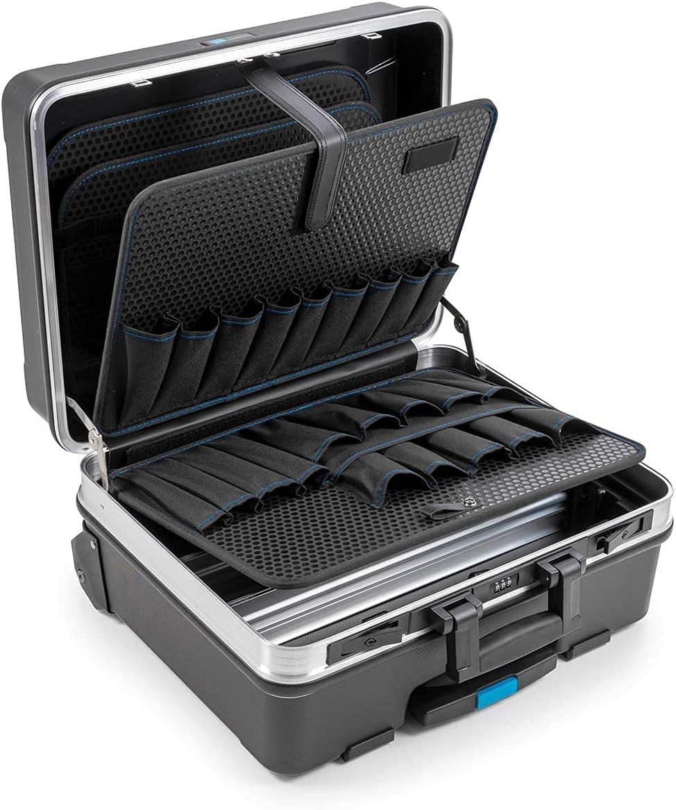 Black Portable Wheeled Tool Case E7479