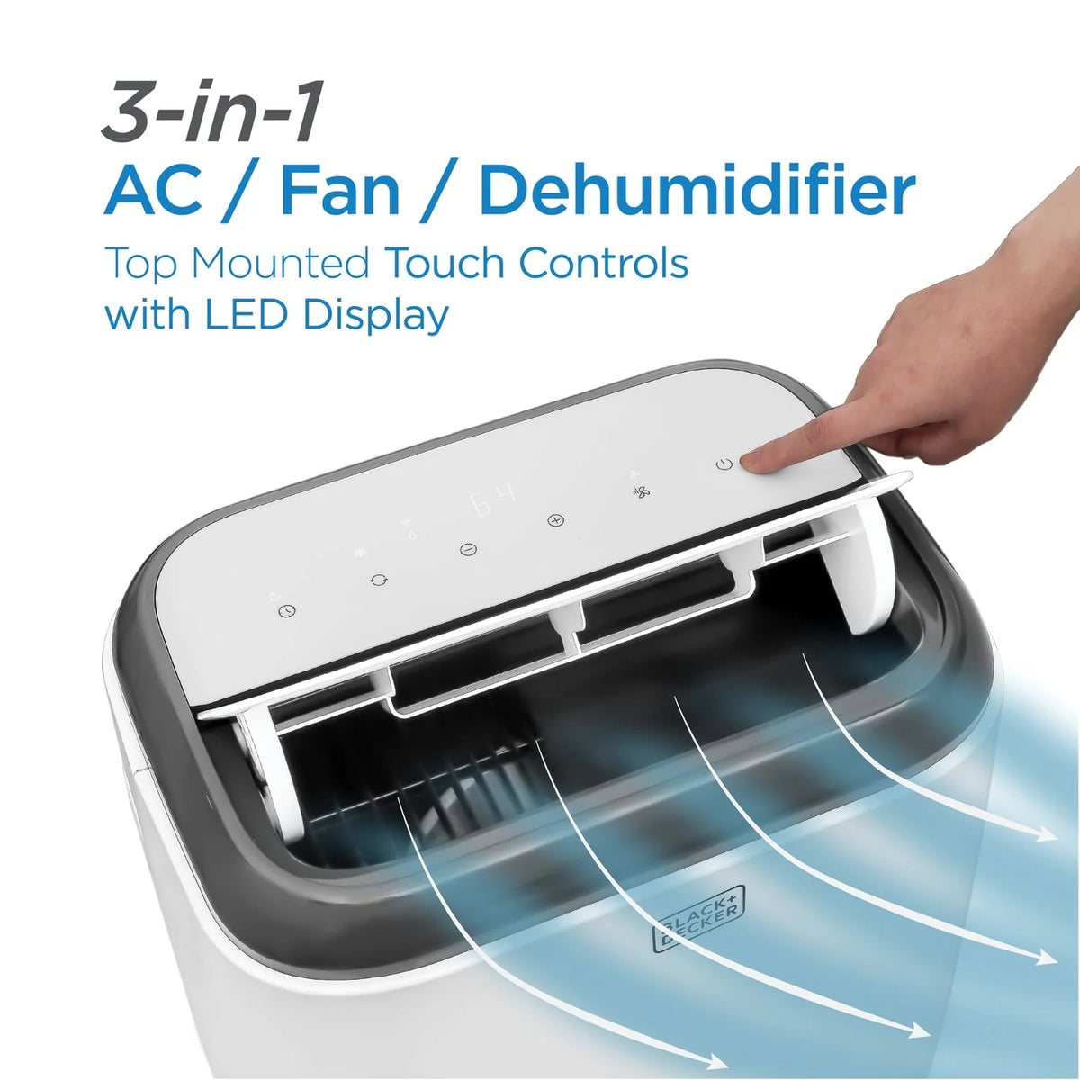 5,000 BTU Portable Air Conditioner with Remote Control, White H799