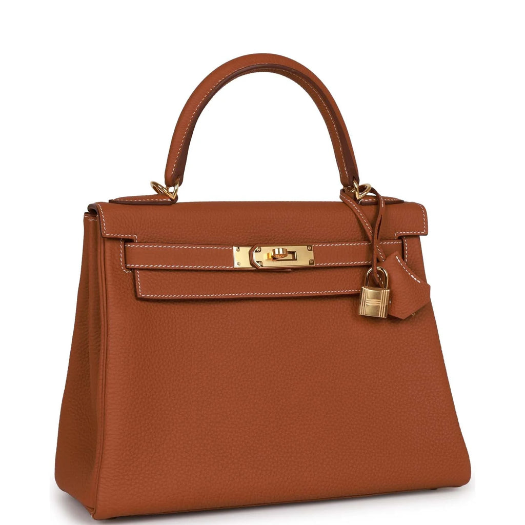 Pre-owned 28 Gold Togo Handbag L813505