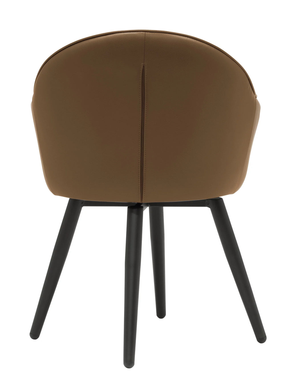 Caramel Brown Swivel Dining Office Chair with Arms V661