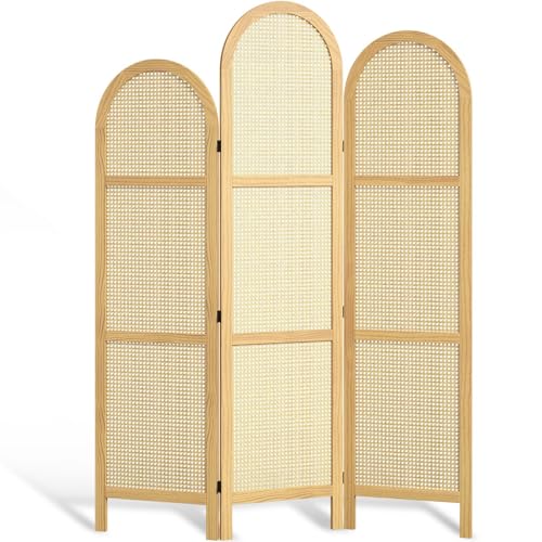 Pine Wood 5.6 Ft 3 Panels Room Divider O54227