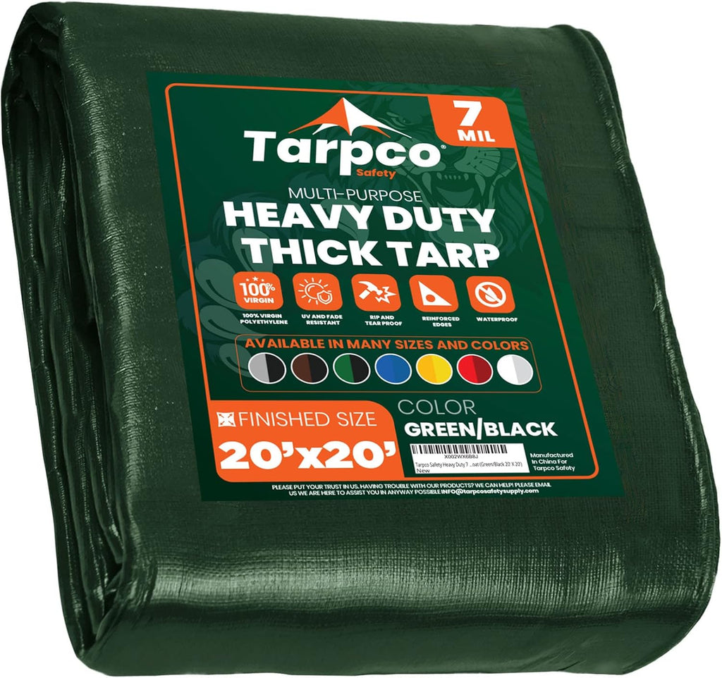 Heavy Duty 7 Mil Waterproof Poly Tarp Cover 8' X 10' G5988