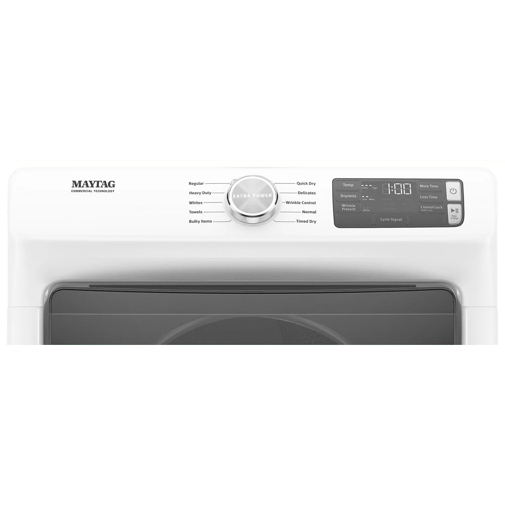 7.3 Cu. Ft. White Front Load Electric Dryer Y1604