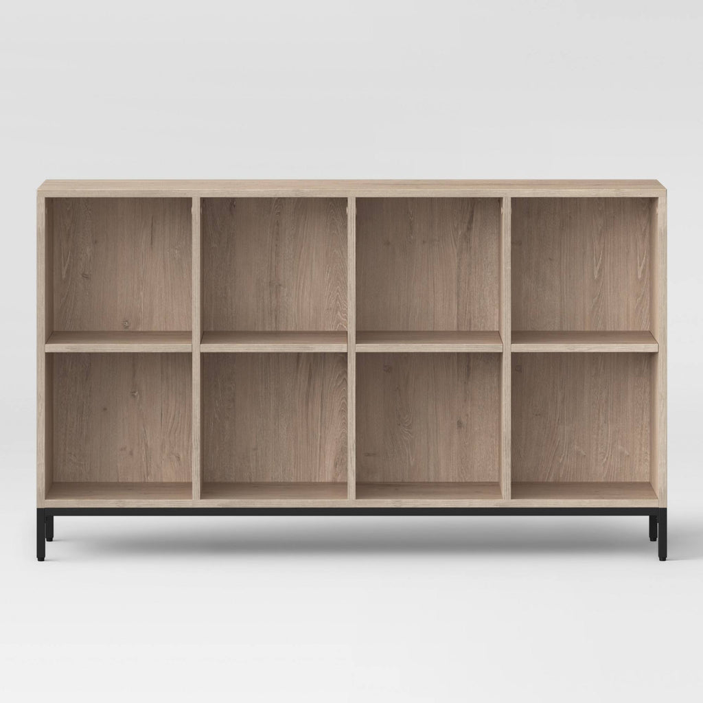 8-Cube Vintage Oak Bookcase M362869
