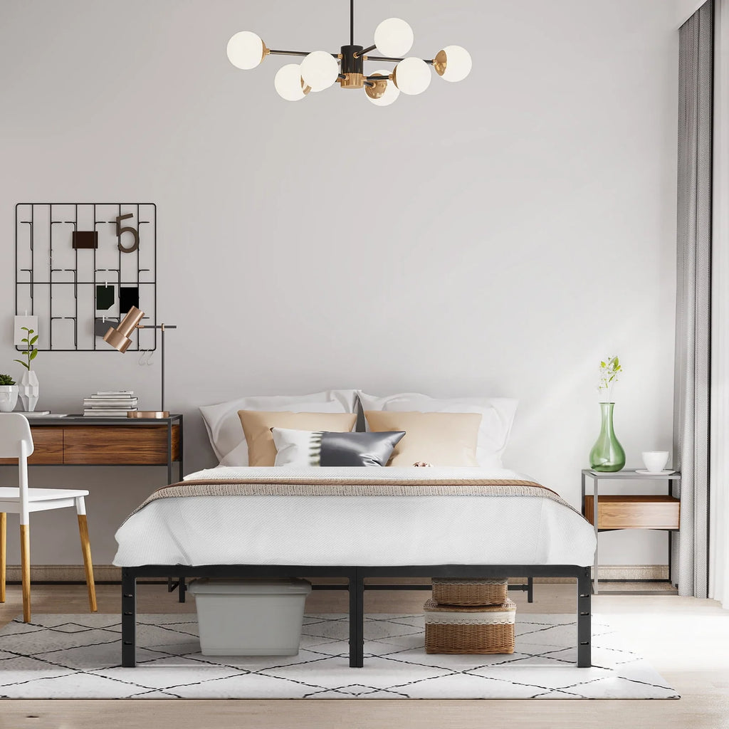 Full Size 18 inch Heavy Duty Metal Platform Bed Frame W372