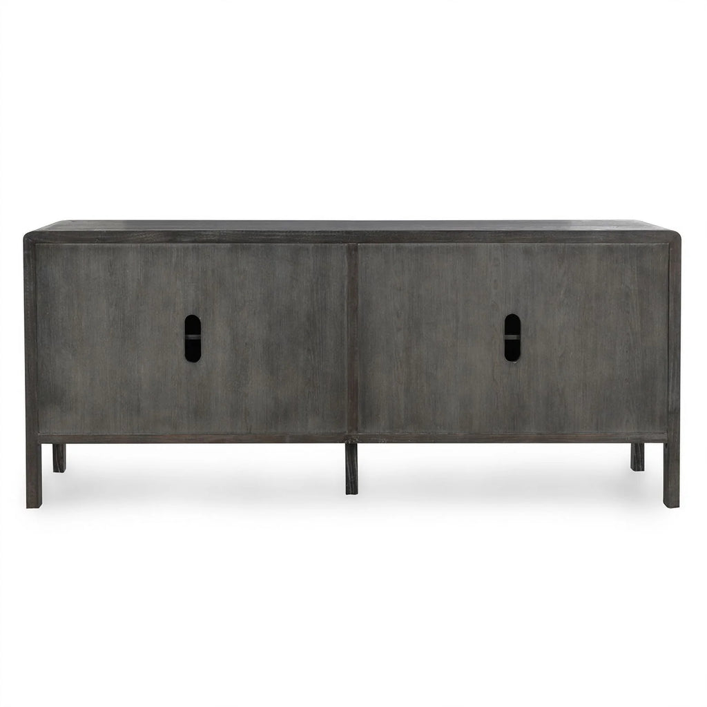 79" Reclaimed Elm Wood 4-Door Sideboard D16967