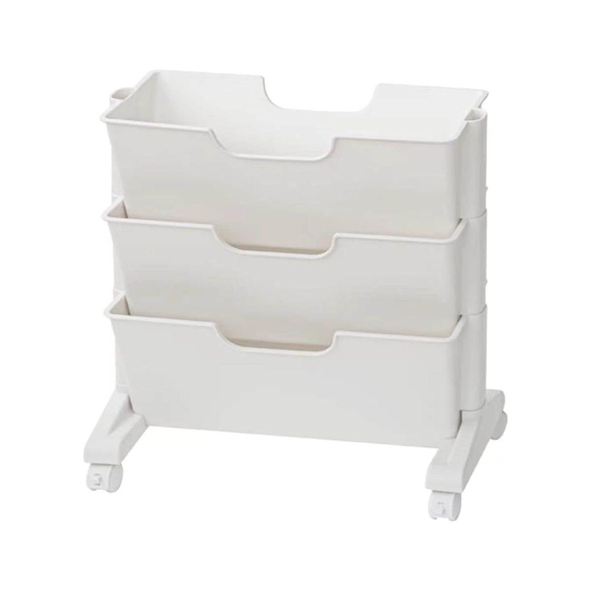 3 Tier Rolling Bookshelf with Caster Wheels X405983