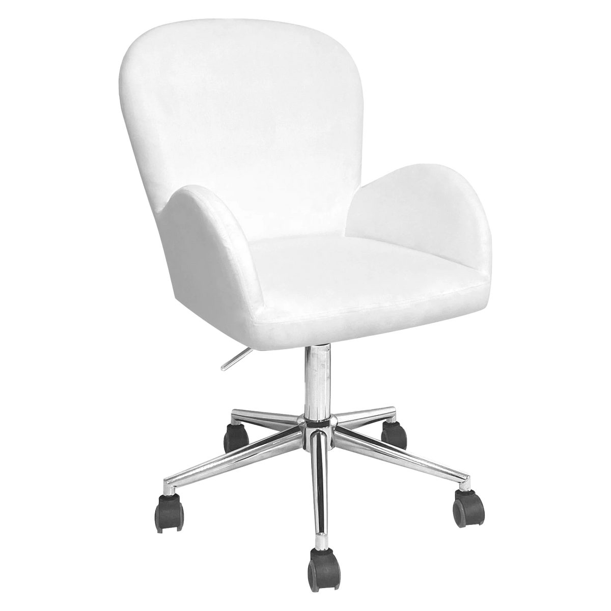 Pink Velvet Swivel Makeup Chair I9470