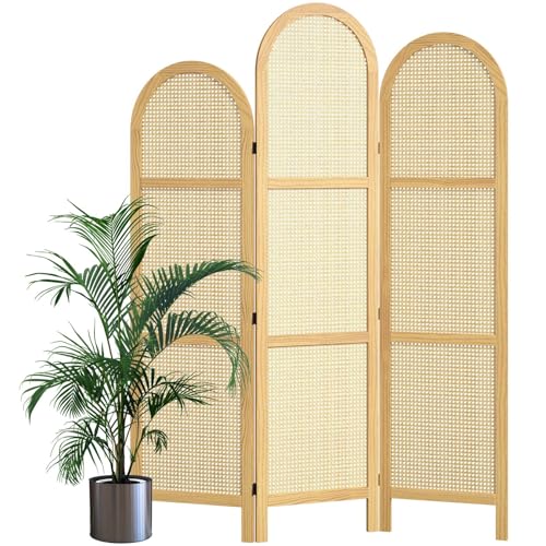 Pine Wood 5.6 Ft 3 Panels Room Divider O54227