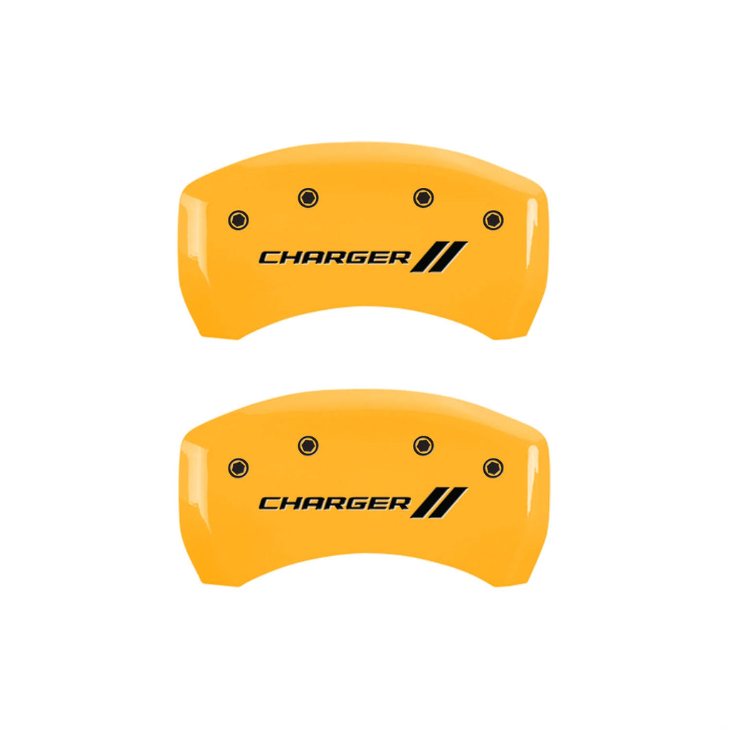 Yellow Brake Caliper Covers Front & Rear Set D2934