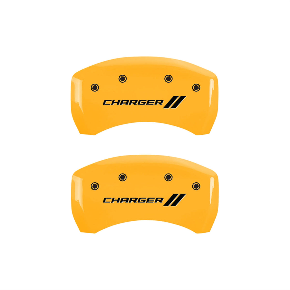 Yellow Brake Caliper Covers Front & Rear Set D2934