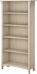 5 Shelf Bookcase in Vintage Black U9872