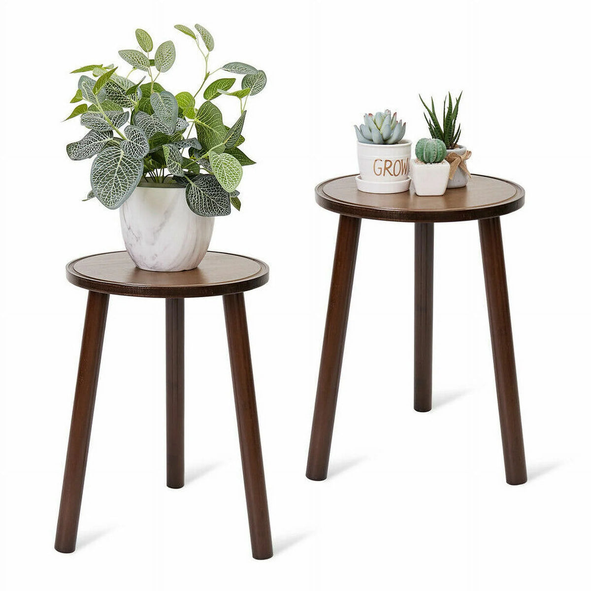 Wooden Plant Stands Side Table 2 Pack T208