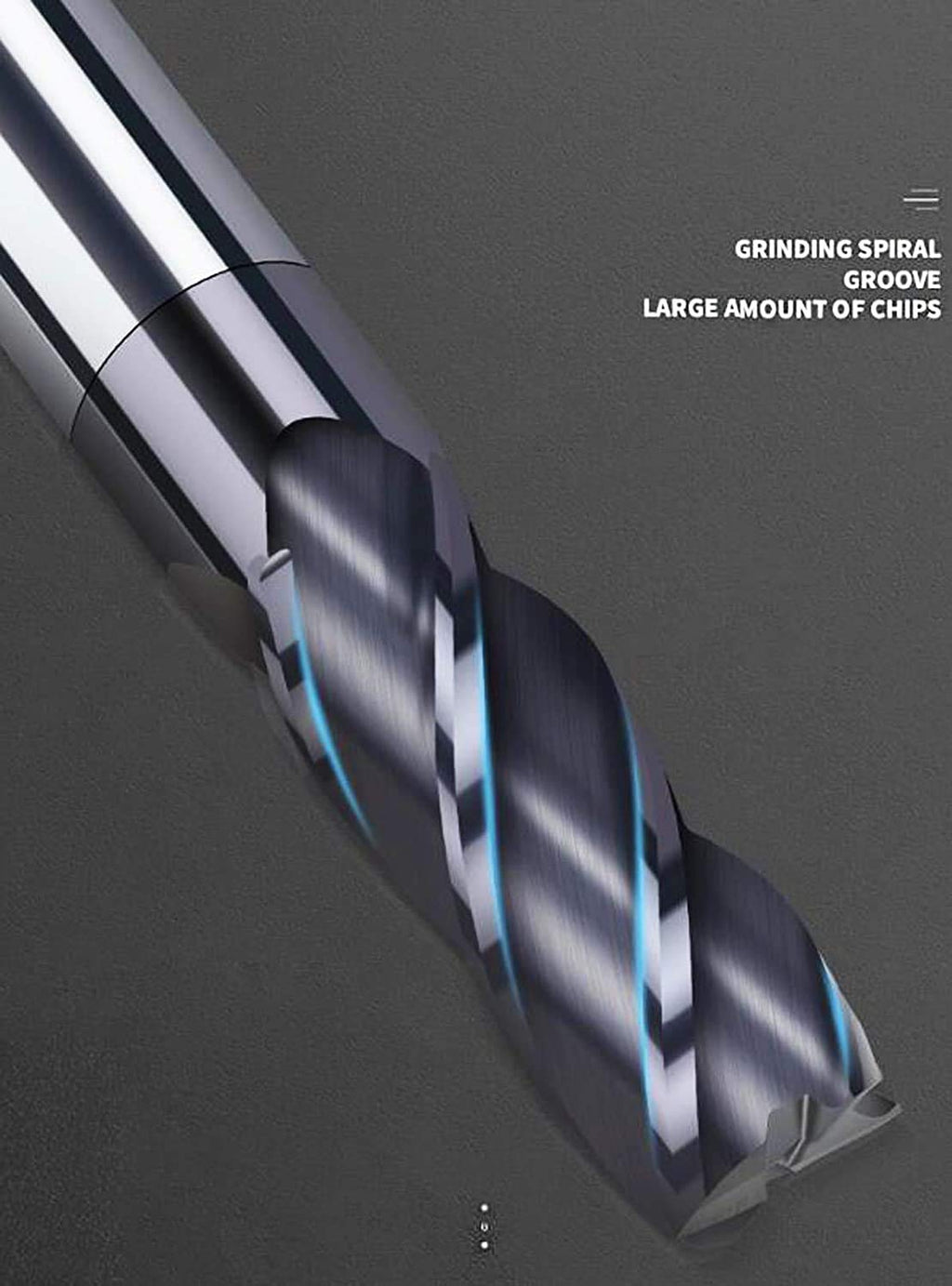 1/2 Carbide Square End Mill Bits Set 4 Flute AlTiN Coating Y746