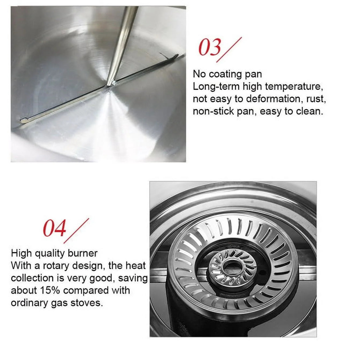 Commercial Stainless Steel Automatic Stirring Popcorn Maker 25W 17oz V152